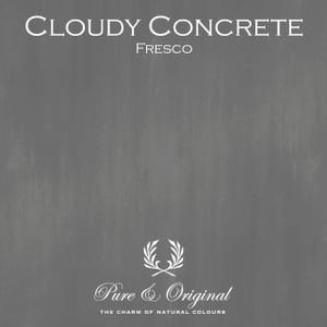 Cloudy Concrete Fresco Kalkfarbe Pure & Original - Cachethomecollection.de