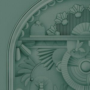 MO5057 Greenhouse Gathering Arch Moooi Wallcovering Green House Arte - Cachethomecollection.de